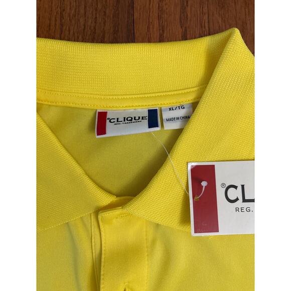 NCAA Final Four Phoenix 2017 Clique Men's Yellow Polo Shirt- Size XL- NWT - Picture 6 of 8